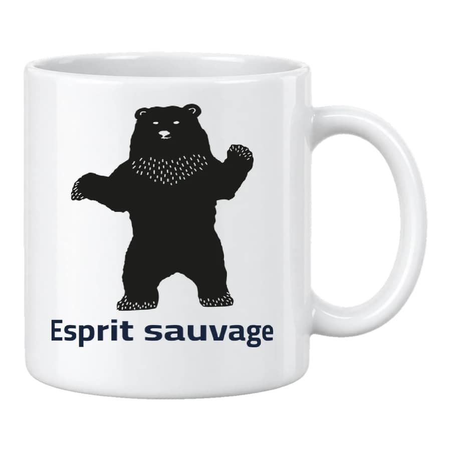 Mug — Faune — الأمام — أبيض